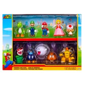 Nintendo Super Mario Friends & Foes 2.5" Mini Figures 10 Piece Multipack Set
